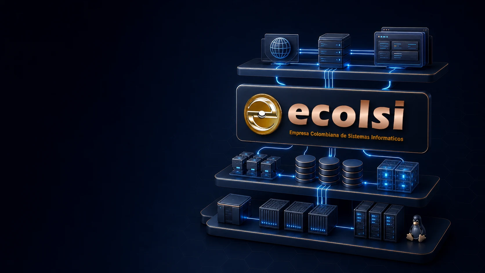 EColSi integrada en un diagrama visual de arquitectura y despliegue